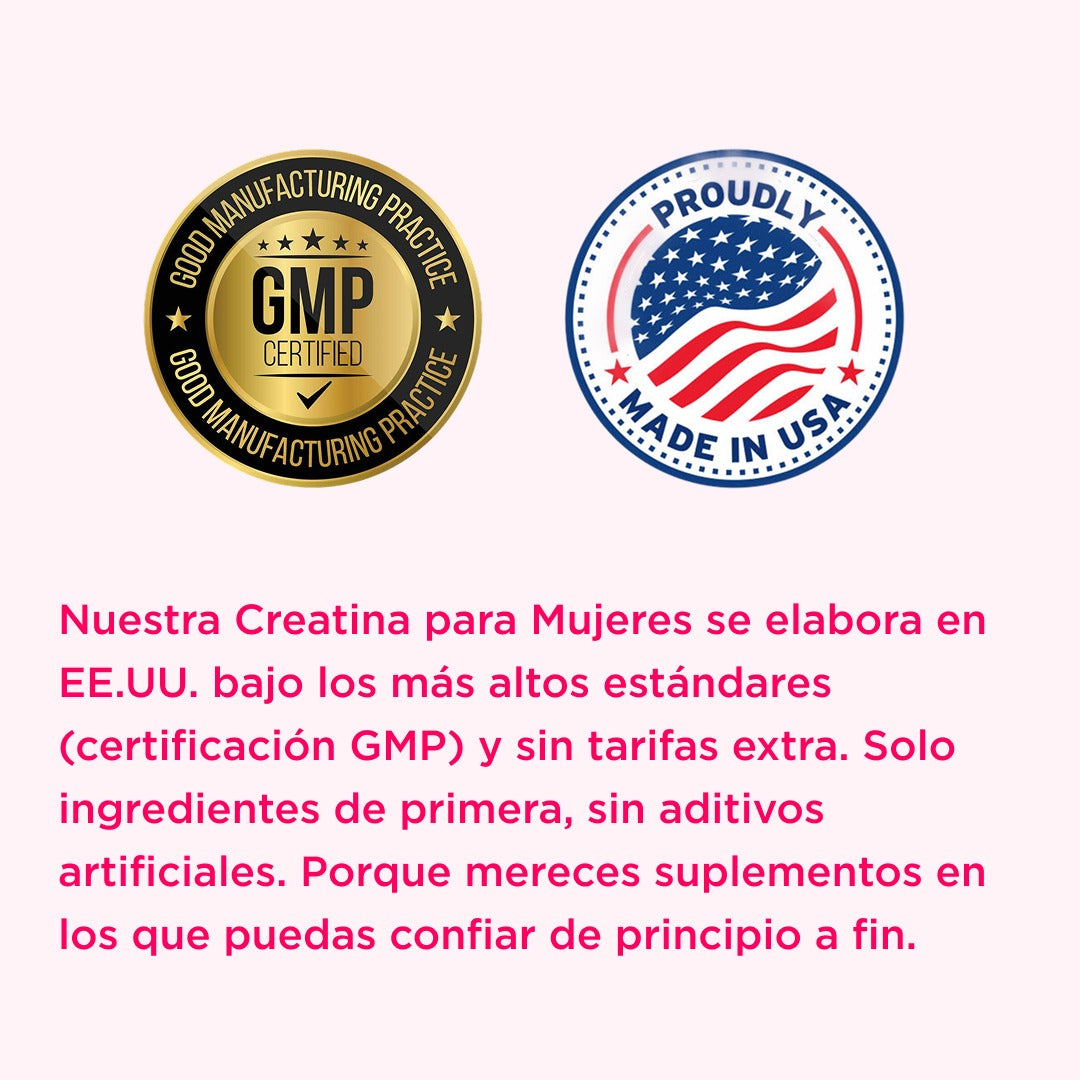 Monohidrato de creatina para mujeres