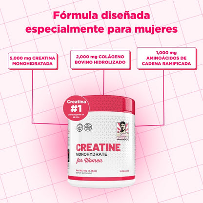 Monohidrato de creatina para mujeres