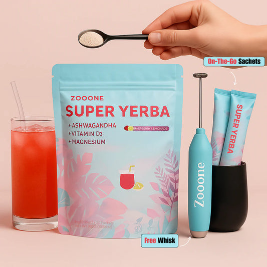 Super Yerba Bundle | Yerba Mate Instant Tea Powder | RASPBERRY LEMONADE Flavor